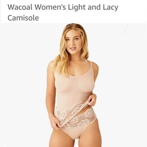 Wacoal Light and Lacy Camisole size Large color Rose Dust